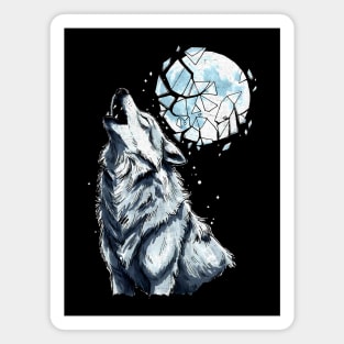 Howling Moon Magnet